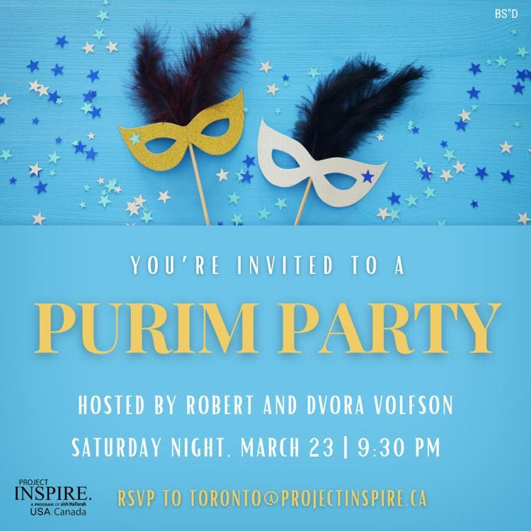 Purim Party in Toronto!