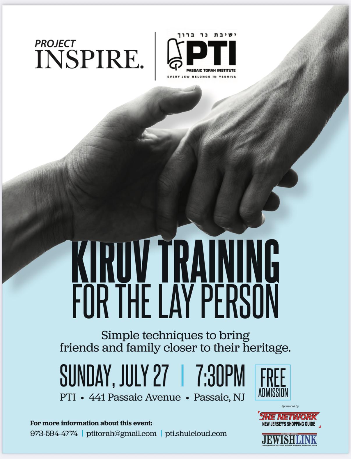 Kiruv Training for the Lay Person