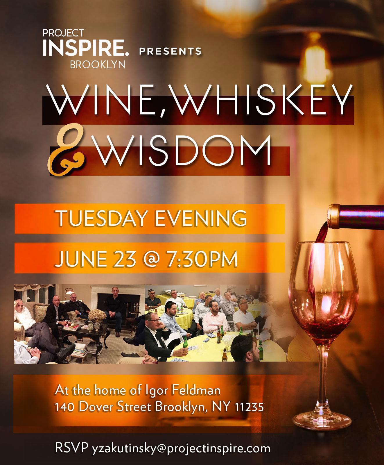 Wine Whiskey & Wisdom for Men