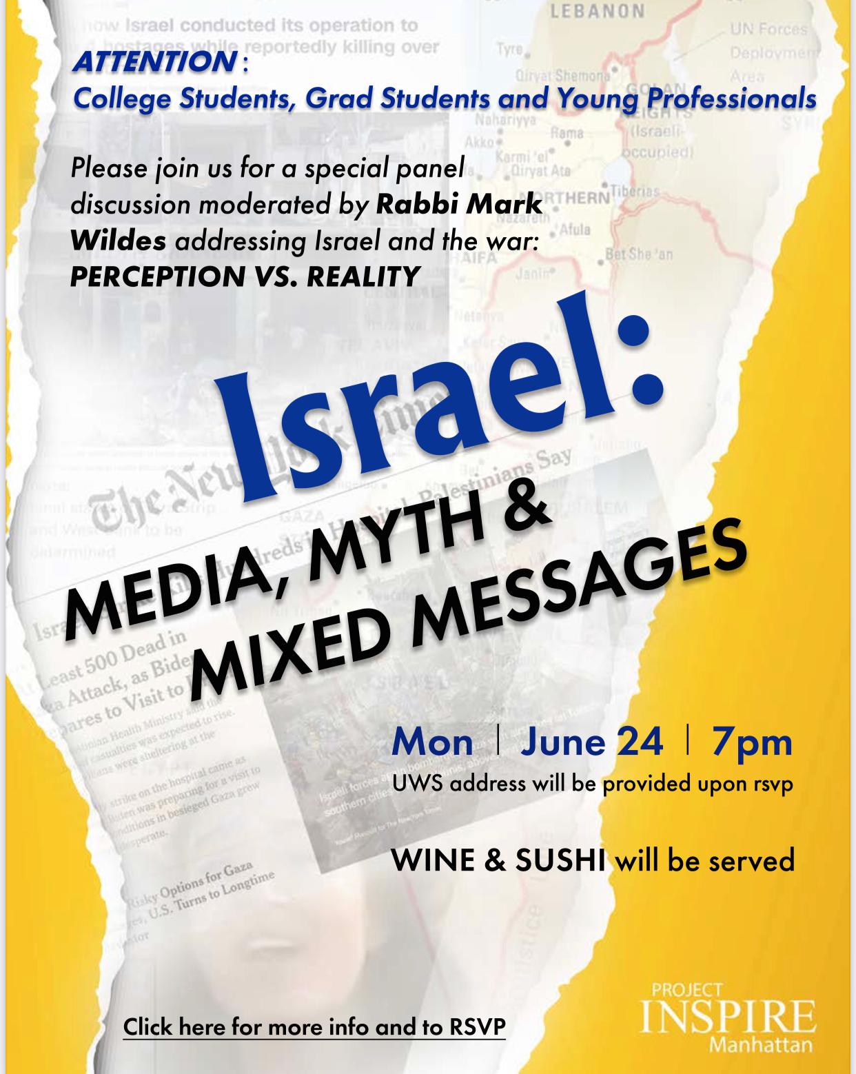 Israel: Media, Myth & Mixed Messages