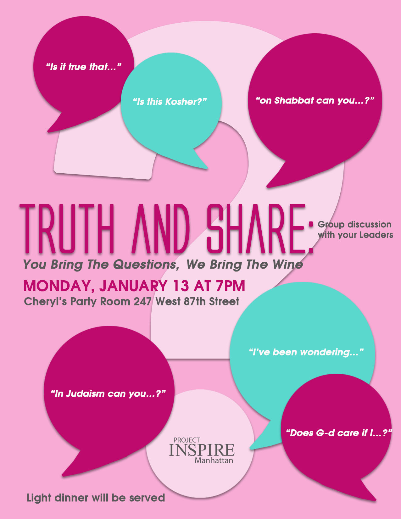 Truth and Share: You Bring the Questions, We'll Bring the Wine