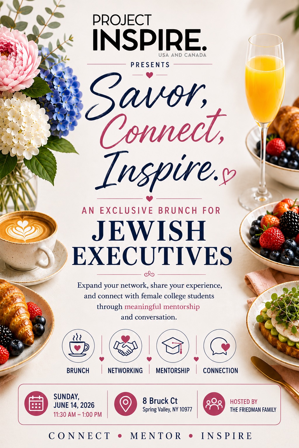 Savor, Connect, Inspire - Brunch for Jewish Executives