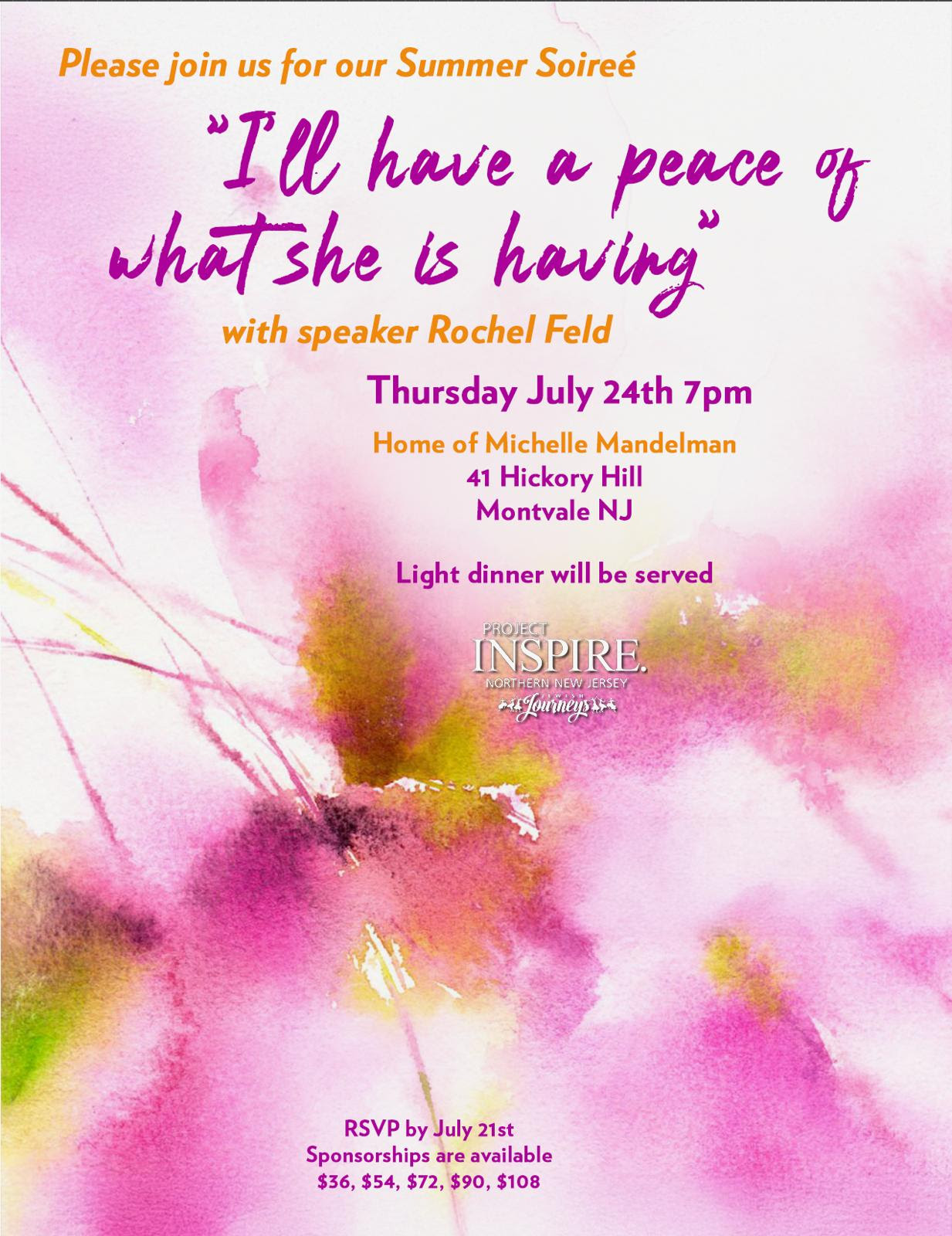 Summer Soiree' in Northern NJ