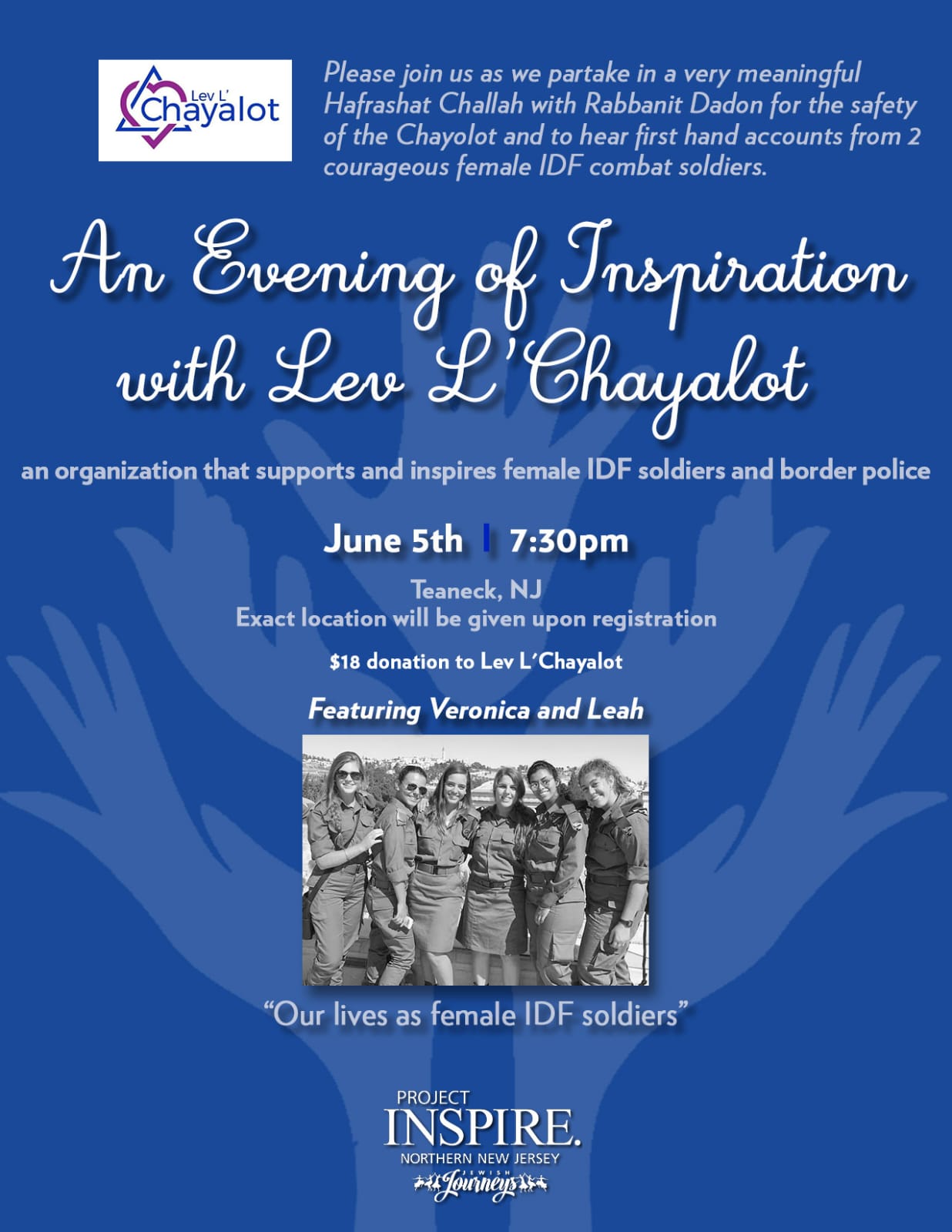 An Evening of Inspiration with Lev L'Chayalot