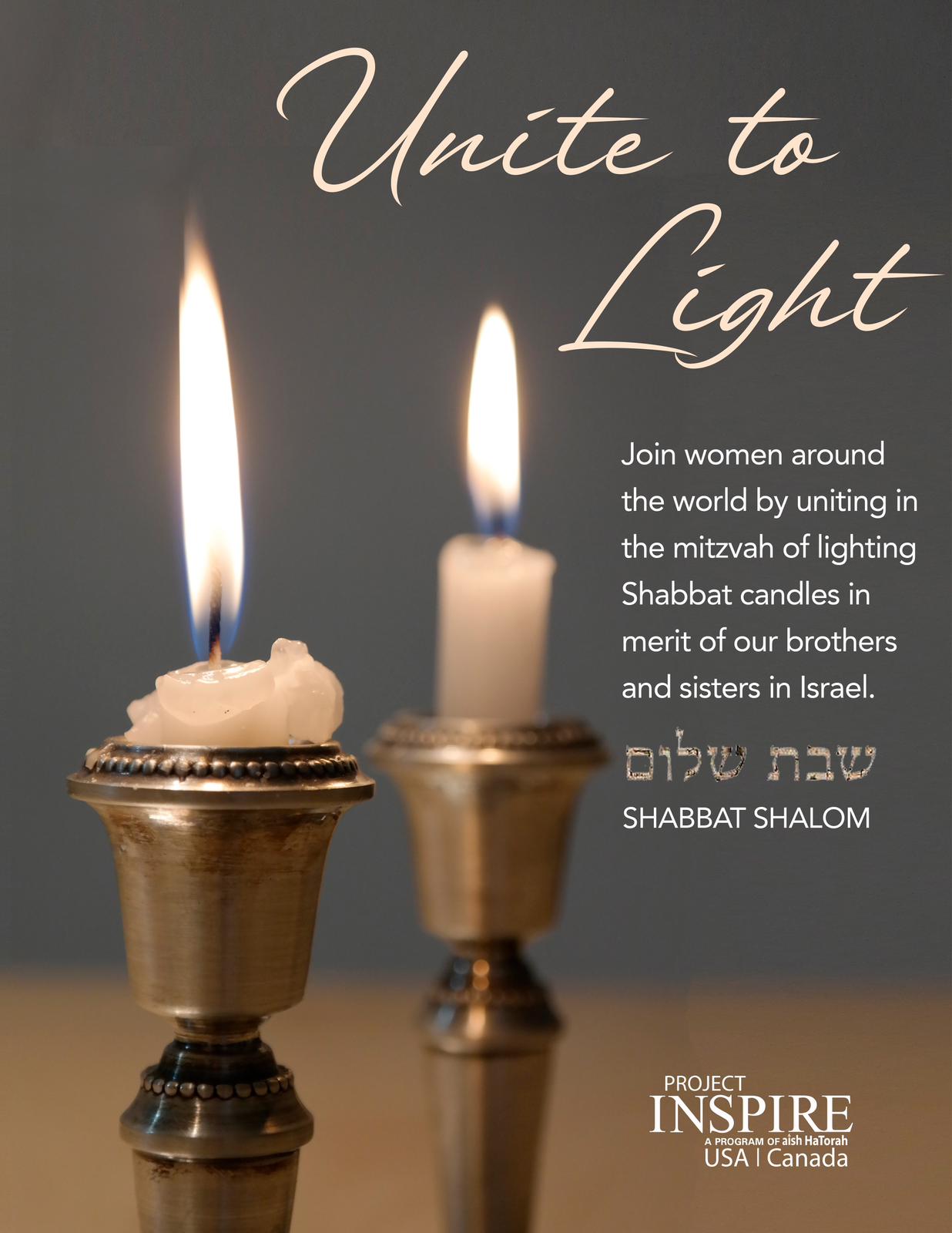 Light Shabbos Candles Every Friday Night