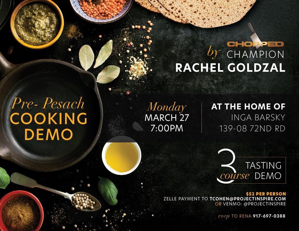 Queens Pre-Pesach Cooking Demo
