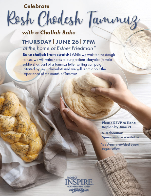 Celebrate Rosh Chodesh Tammuz with a Challah Bake
