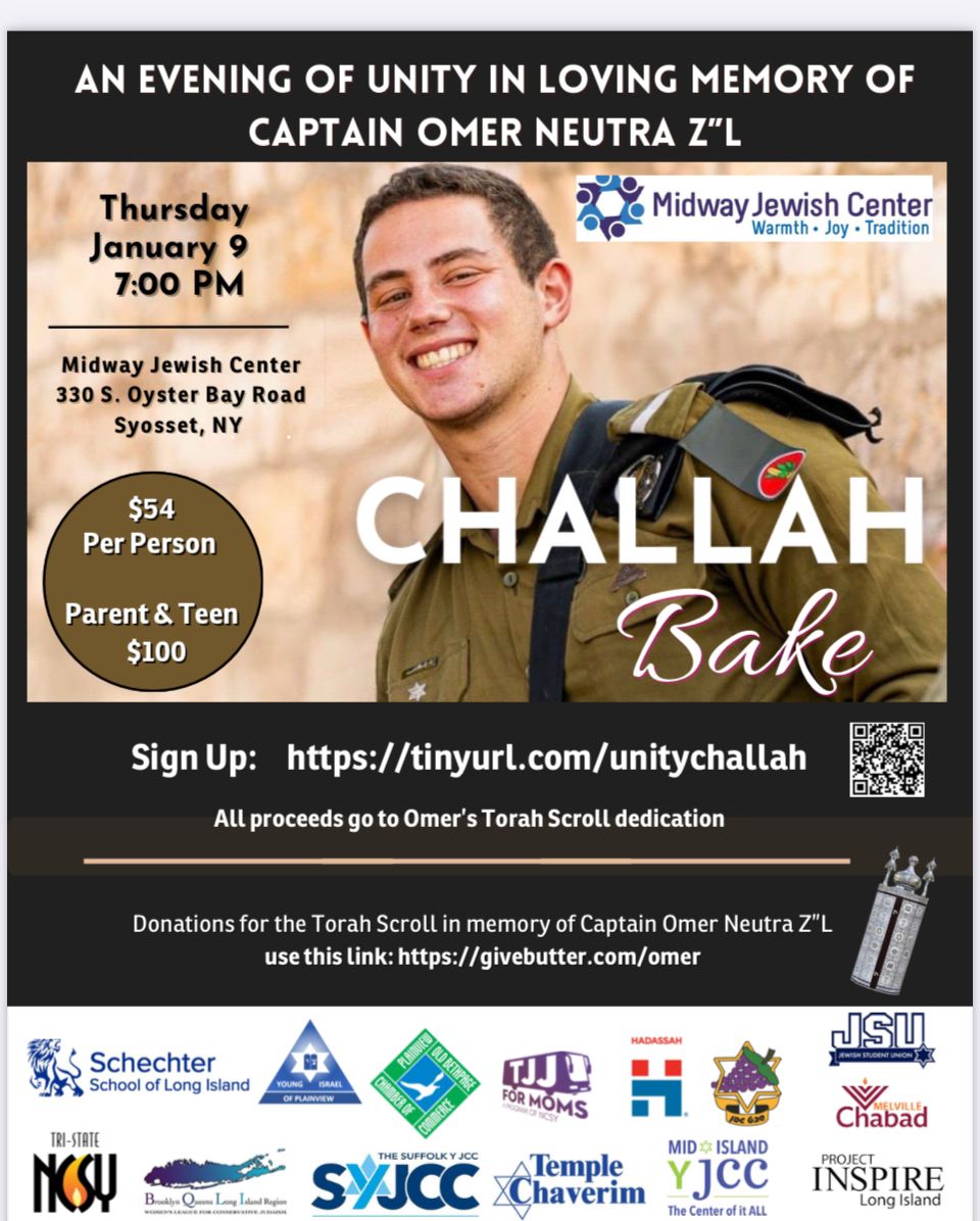 Challah Bake in Memory of Omer Neutra