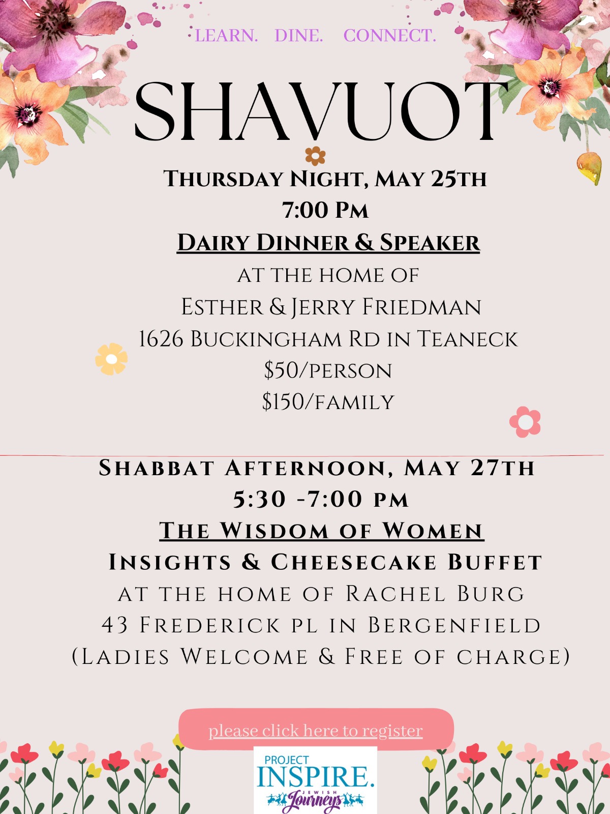 Shavuot Programs